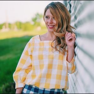 Yellow Gingham Tunic